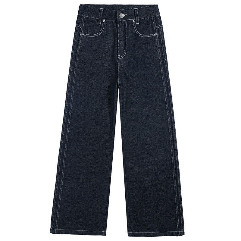 Women's Loose Straight Denim Long Pants