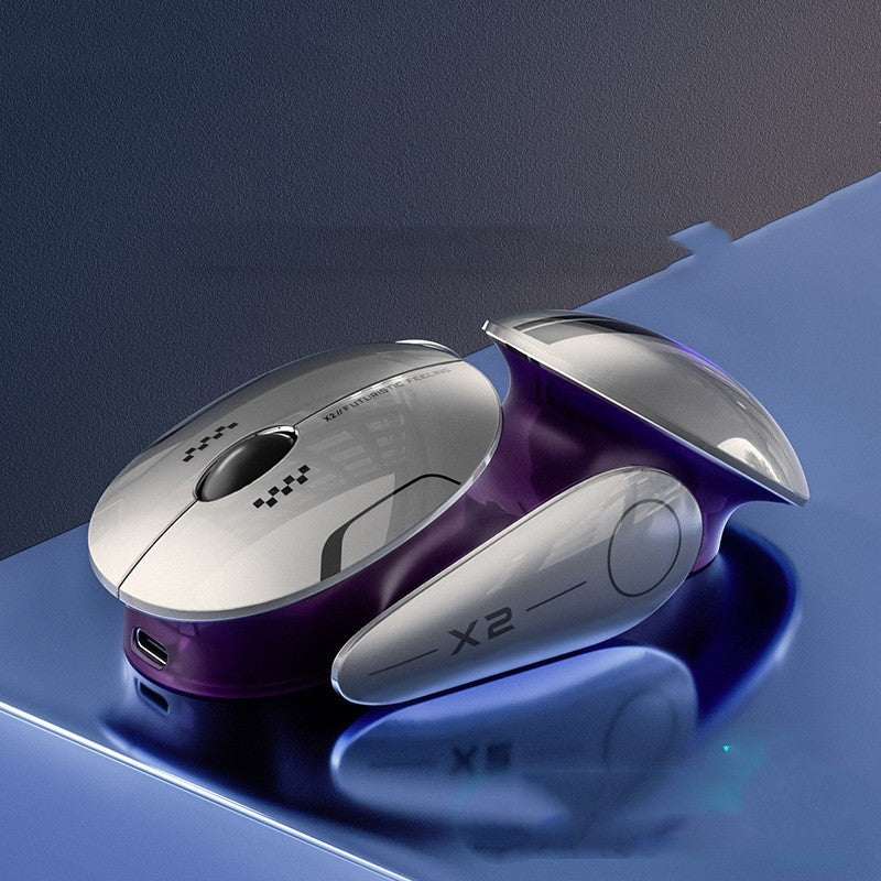 Bluetooth Wireless Three-Mode Mute Mouse USB Laptop Compatible