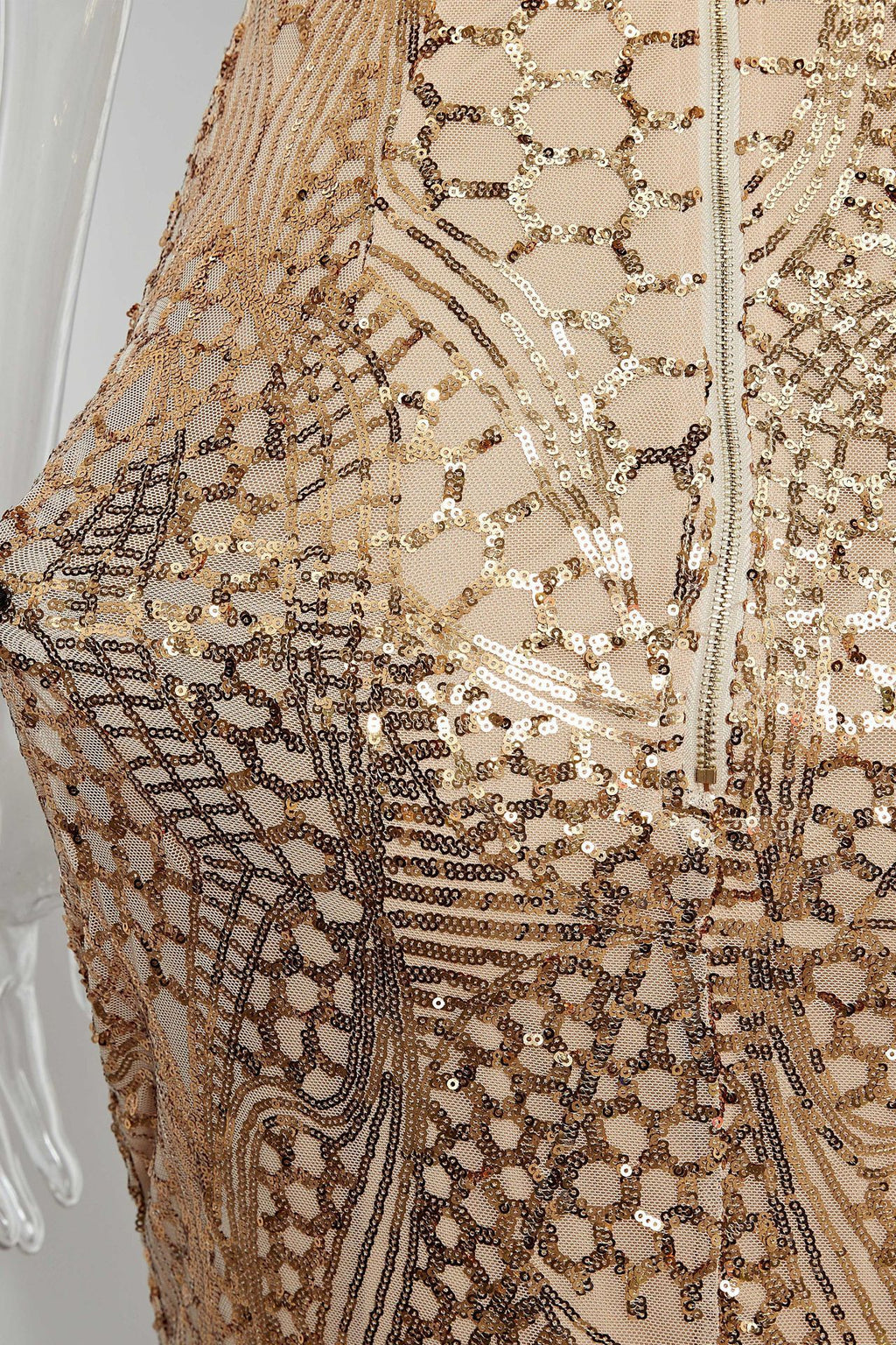 Women's Sequined Tube Top Dress Mop