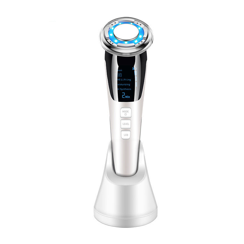 Ultrasonic LED Photon Vibration Light Therapy Micro-Current Beauty Massager