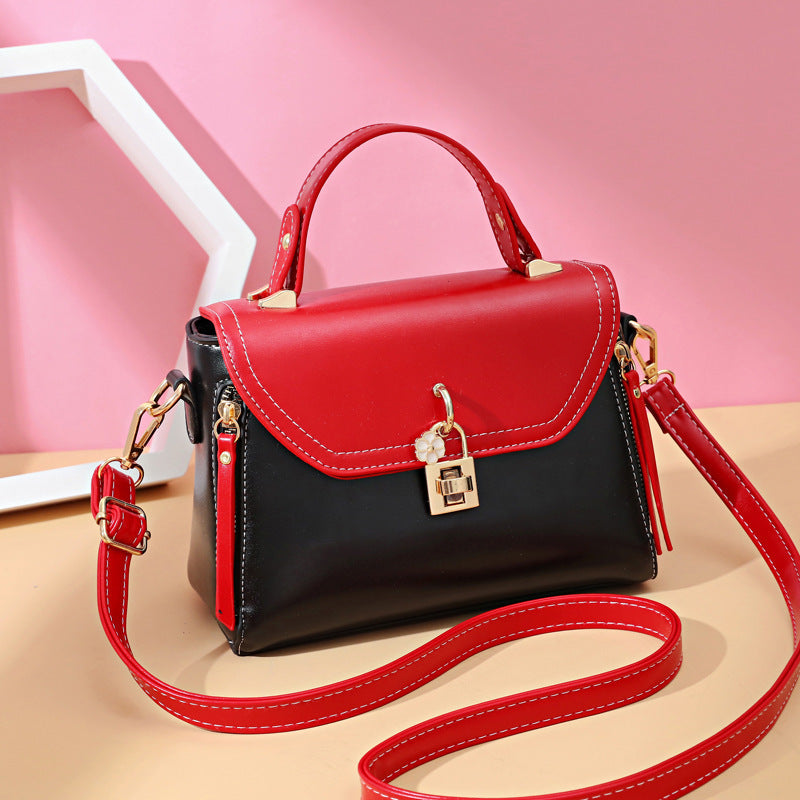 Retro PU Leather Crossbody Bag – Simple, Versatile Pillow Shape, 21cm