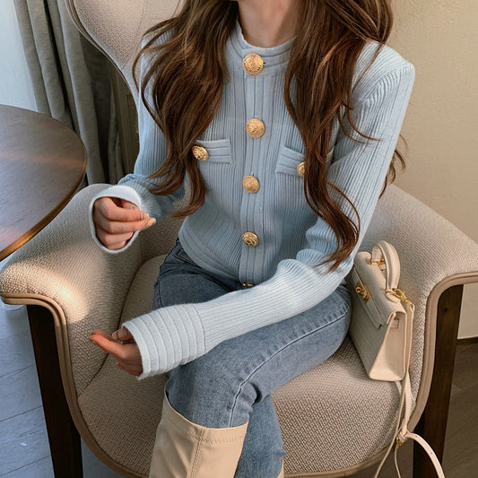 Fashion Women's Slim Short Outer Sweater Top