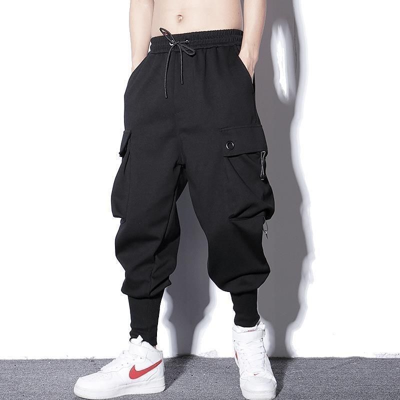 Pantalon Sarouel Homme Coupe Ample Coton Jambe Droite Grande Taille
