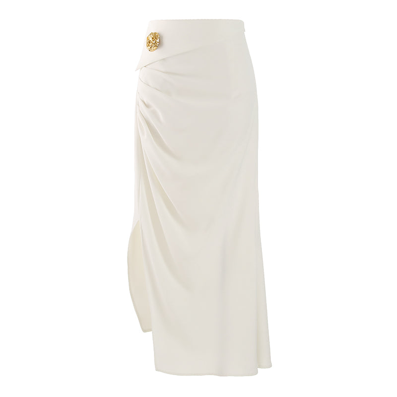 تنورة بدلة أنيقة بفتحة غير منتظمة للنساء