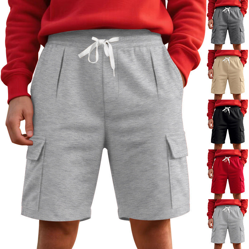 Breathable And Loose Tooling Multi-pocket Shorts