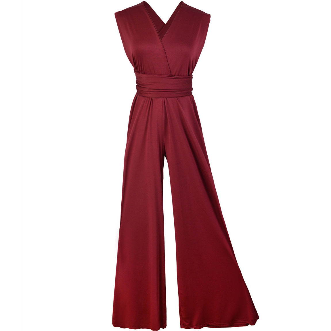 Women's Multi-Rope Cross Bandage Cropped Jumpsuit