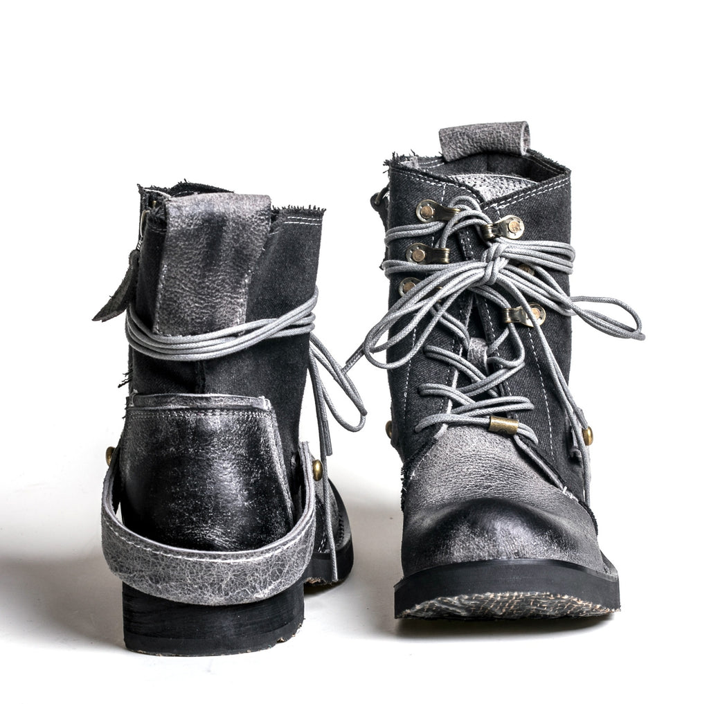 Outdoor Vintage Japanese Canvas Martin Boots